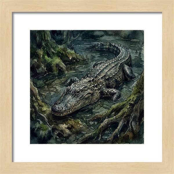 Alligator In Tranquil Waters
