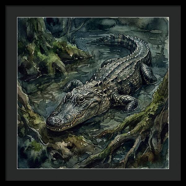 Alligator In Tranquil Waters