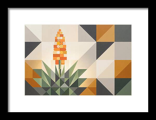 Aloe Plant In Geometric Harmony