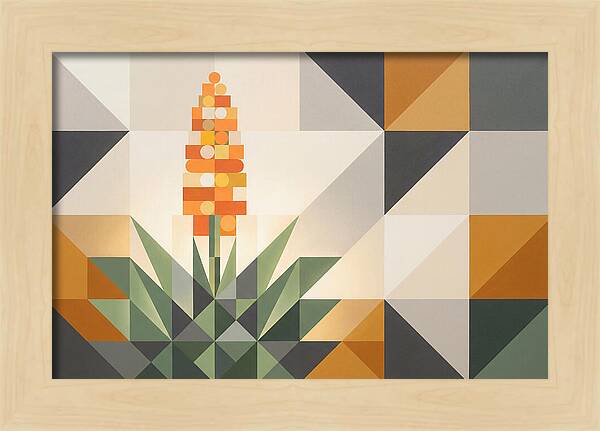 Aloe Plant In Geometric Harmony