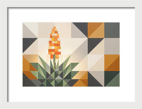 Aloe Plant In Geometric Harmony