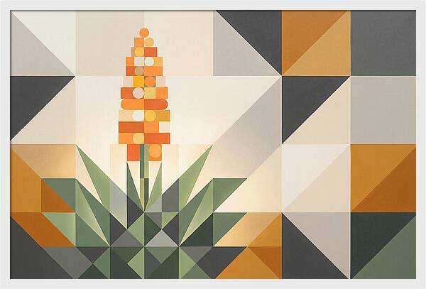 Aloe Plant In Geometric Harmony