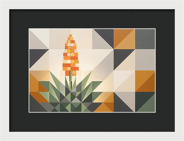 Aloe Plant In Geometric Harmony