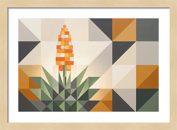 Aloe Plant In Geometric Harmony