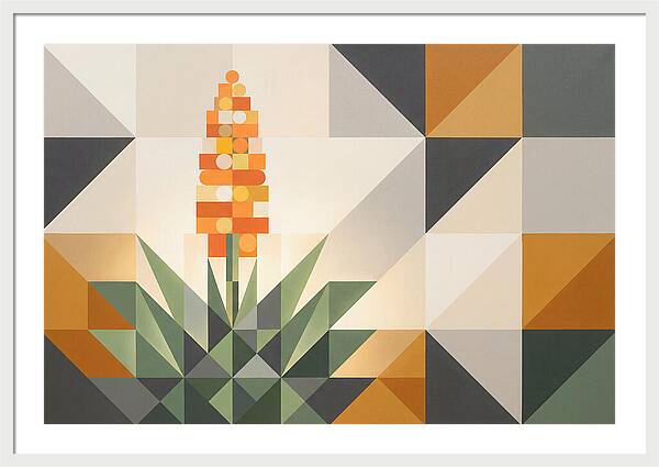 Aloe Plant In Geometric Harmony