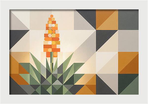 Aloe Plant In Geometric Harmony