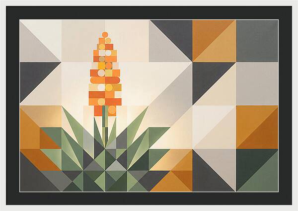 Aloe Plant In Geometric Harmony
