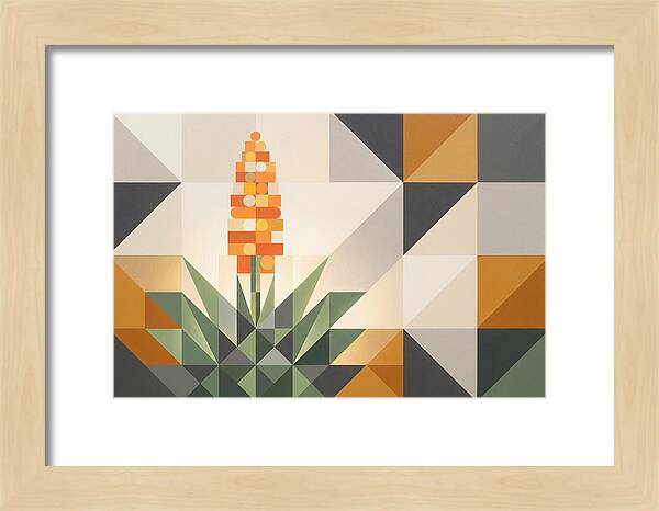 Aloe Plant In Geometric Harmony