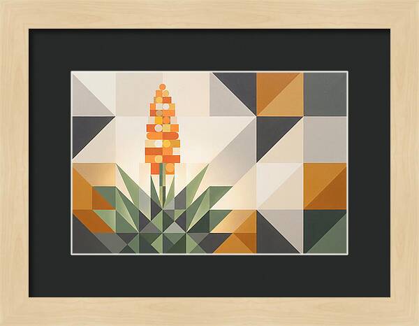 Aloe Plant In Geometric Harmony