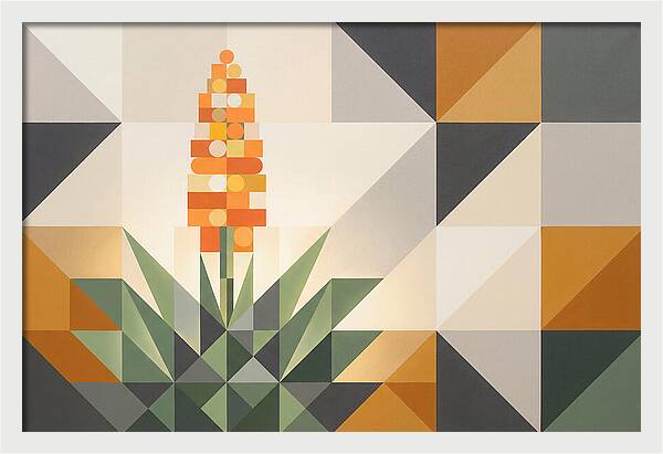 Aloe Plant In Geometric Harmony