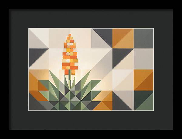 Aloe Plant In Geometric Harmony