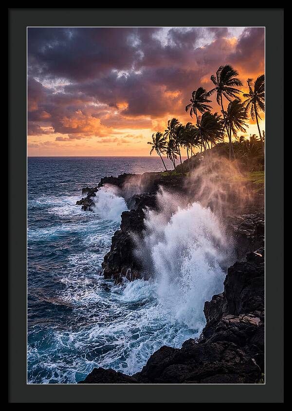 Alofaaga Blowholes At Golden Hour