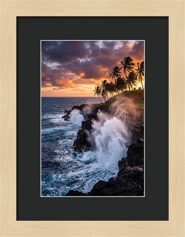 Alofaaga Blowholes At Golden Hour