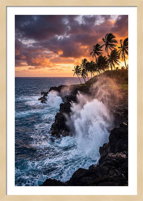Alofaaga Blowholes At Golden Hour