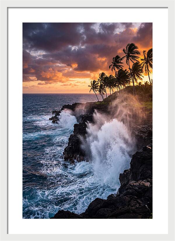 Alofaaga Blowholes At Golden Hour