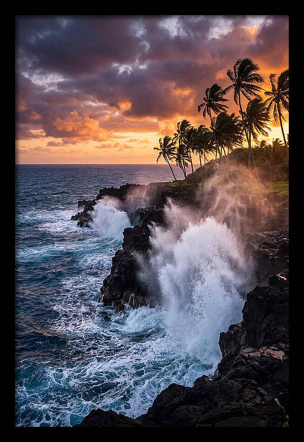 Alofaaga Blowholes At Golden Hour