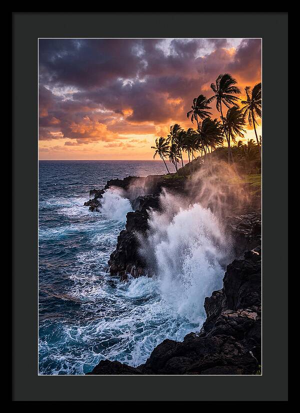 Alofaaga Blowholes At Golden Hour