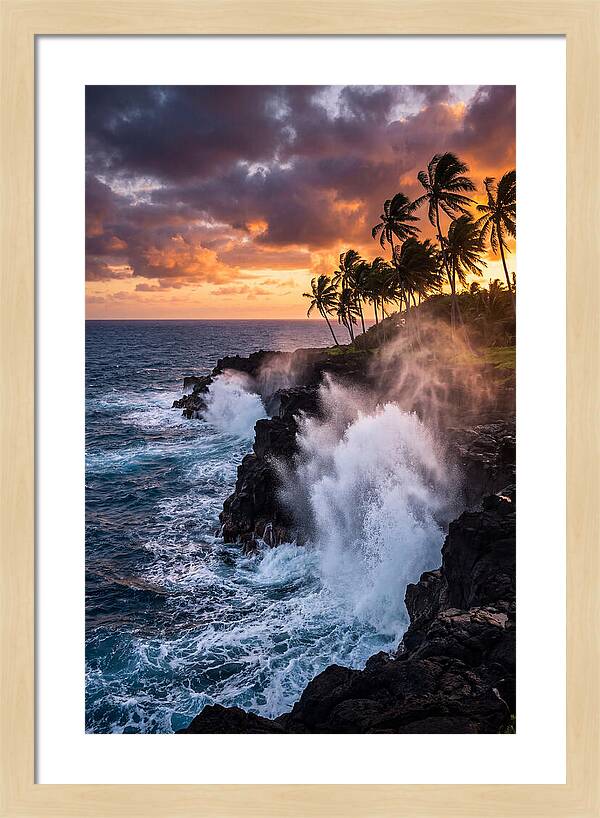 Alofaaga Blowholes At Golden Hour