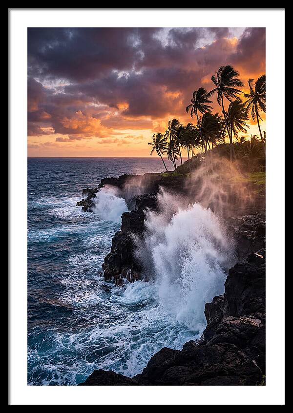 Alofaaga Blowholes At Golden Hour