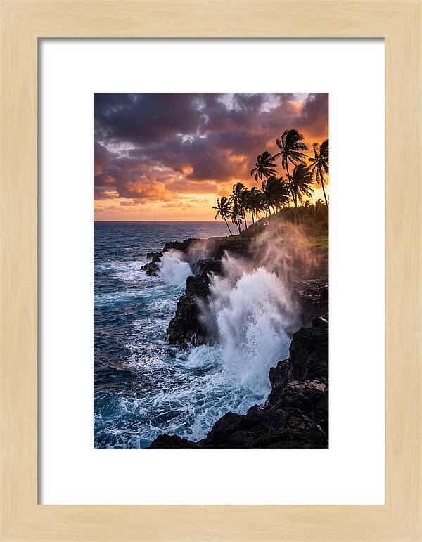 Alofaaga Blowholes At Golden Hour