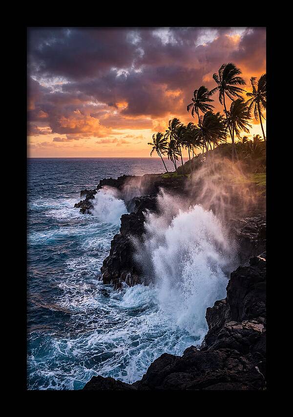 Alofaaga Blowholes At Golden Hour