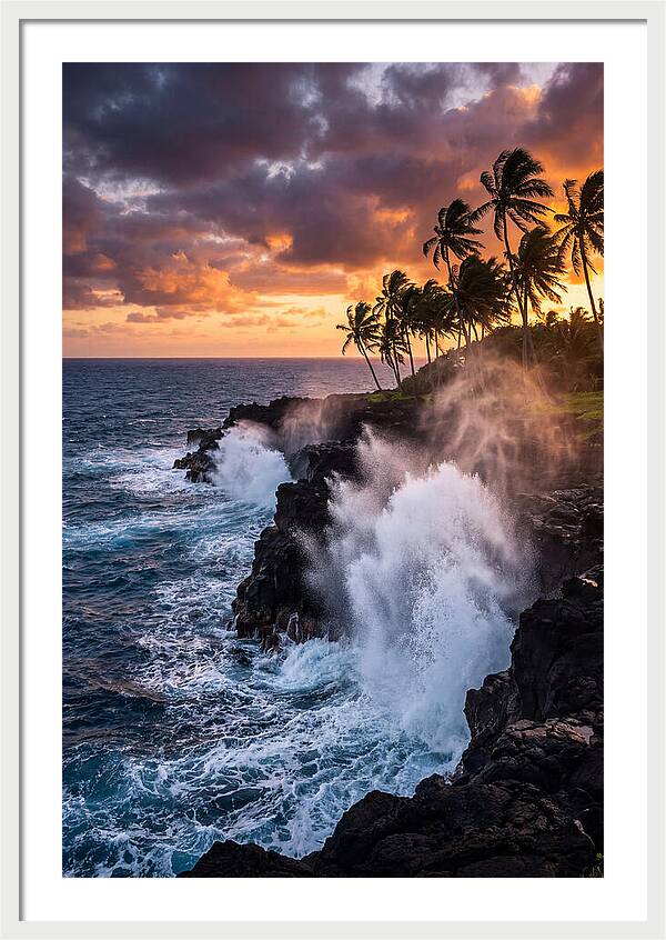 Alofaaga Blowholes At Golden Hour