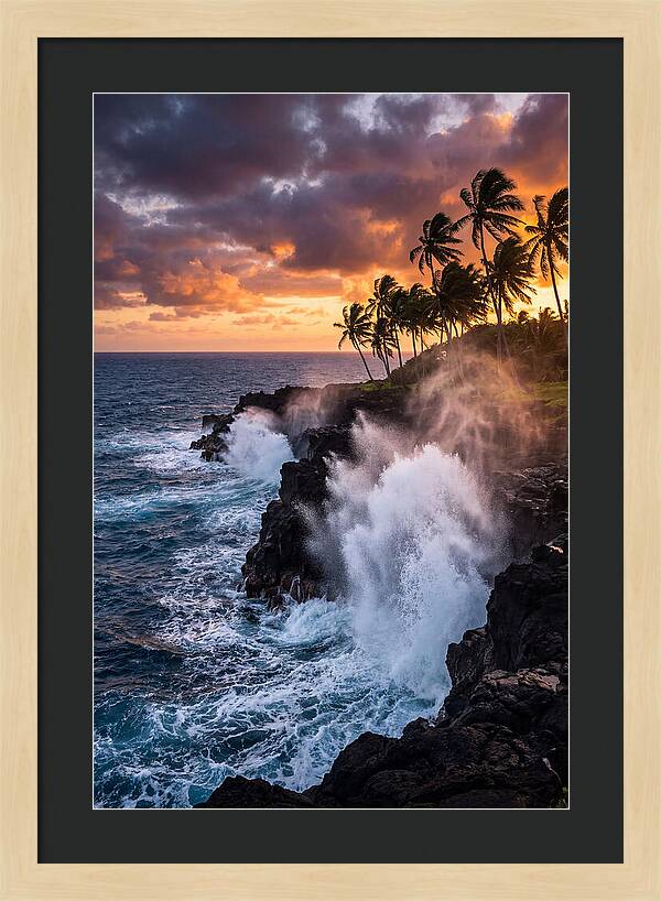 Alofaaga Blowholes At Golden Hour