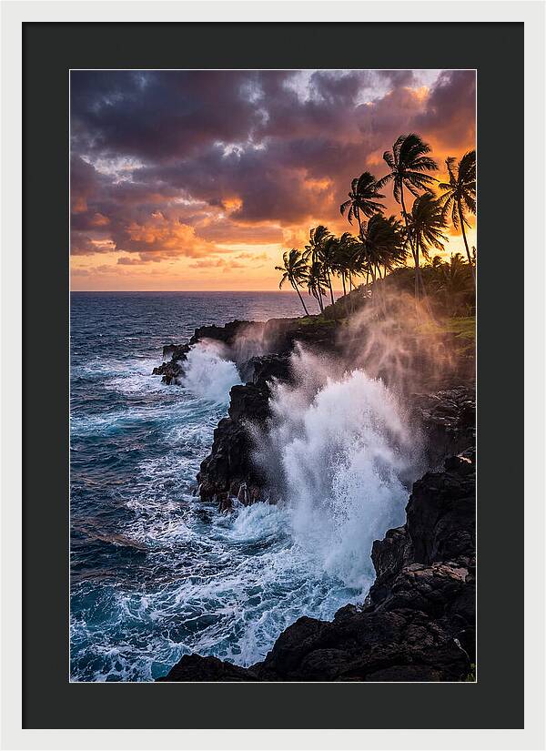Alofaaga Blowholes At Golden Hour