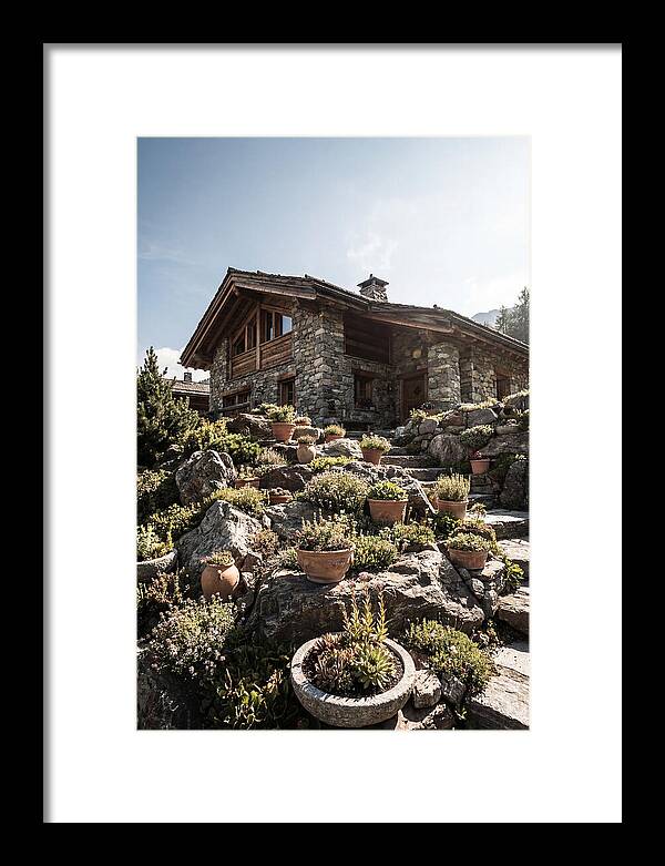Alpine House With Potted Rock Garden