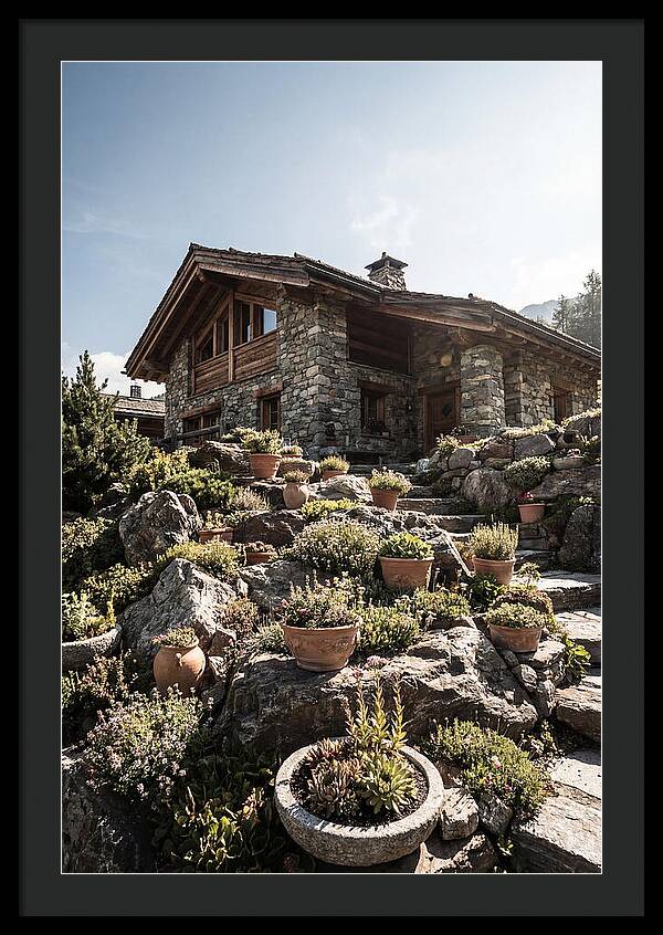 Alpine House With Potted Rock Garden