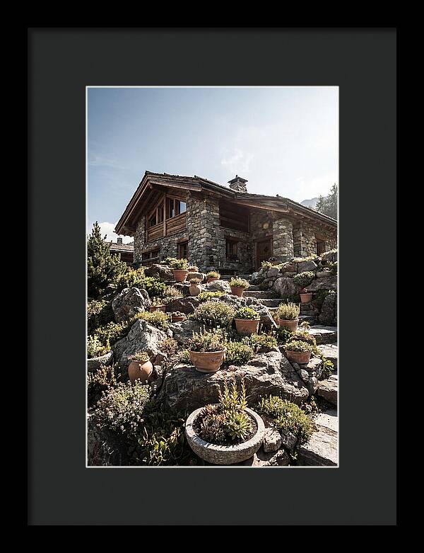 Alpine House With Potted Rock Garden