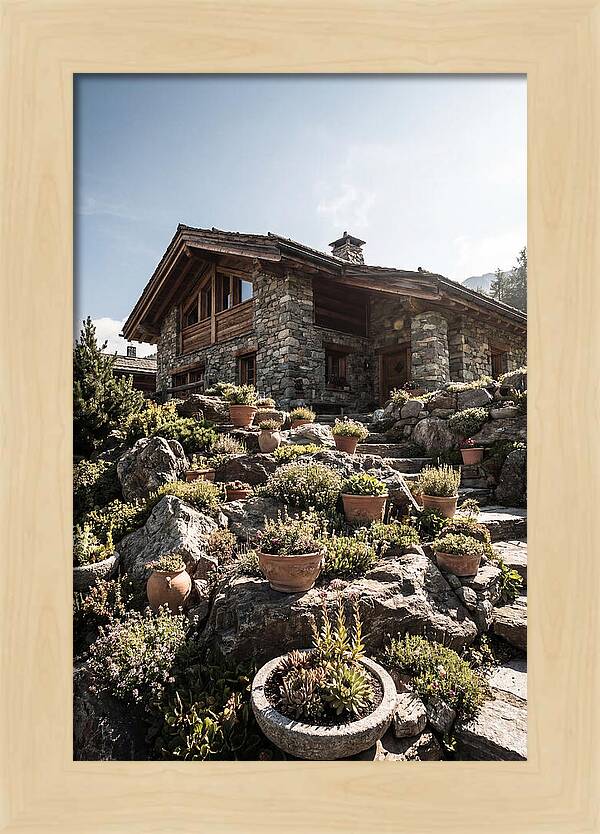 Alpine House With Potted Rock Garden