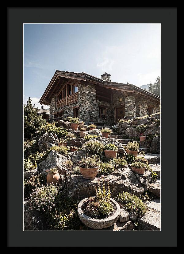 Alpine House With Potted Rock Garden