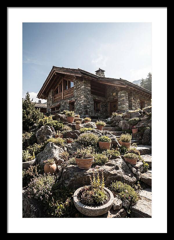 Alpine House With Potted Rock Garden