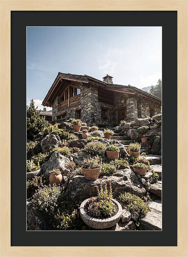 Alpine House With Potted Rock Garden