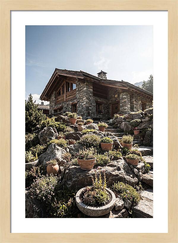 Alpine House With Potted Rock Garden