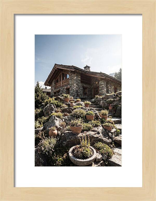 Alpine House With Potted Rock Garden