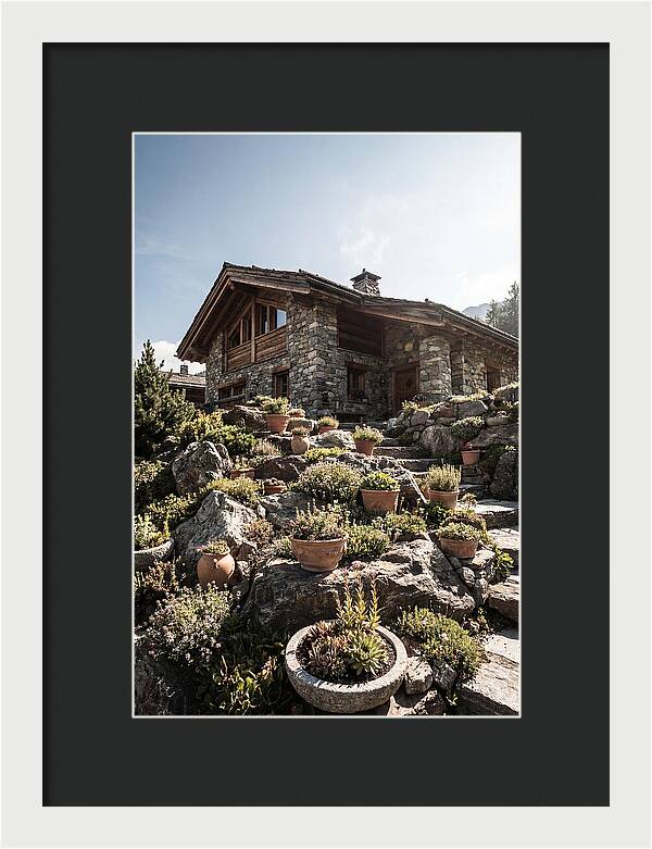 Alpine House With Potted Rock Garden