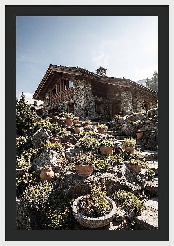 Alpine House With Potted Rock Garden