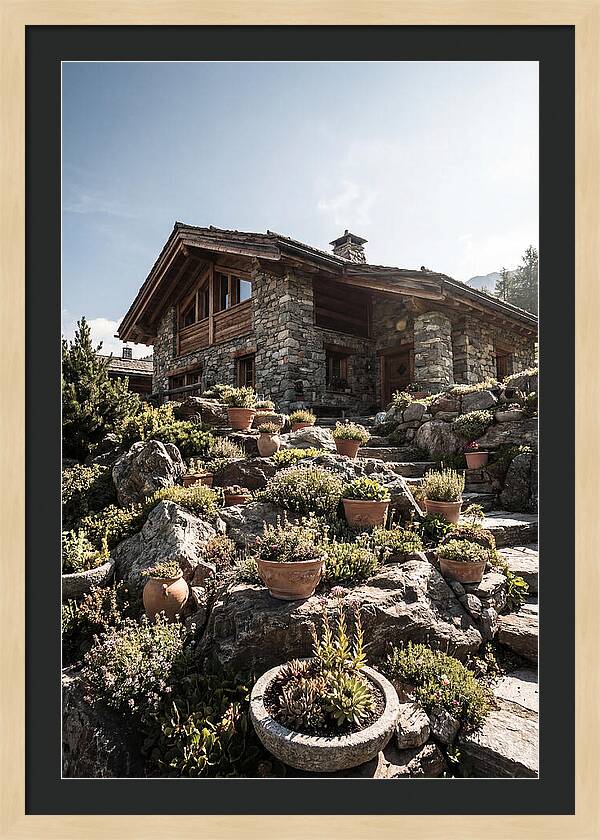 Alpine House With Potted Rock Garden