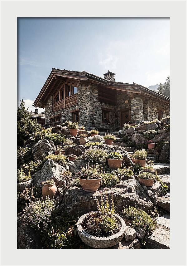 Alpine House With Potted Rock Garden