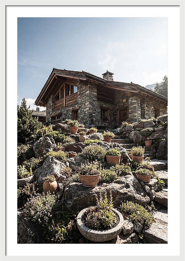 Alpine House With Potted Rock Garden