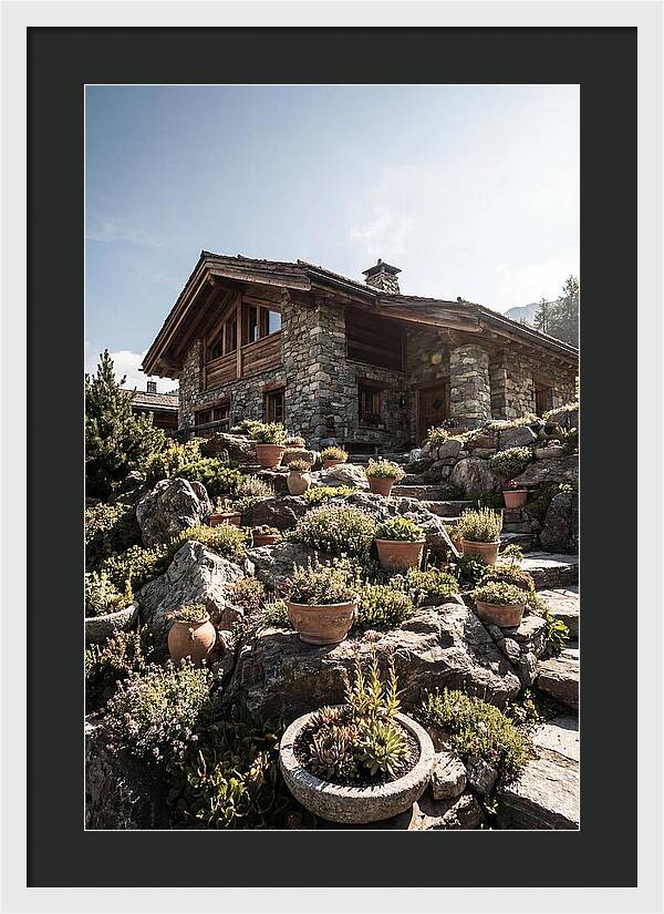 Alpine House With Potted Rock Garden