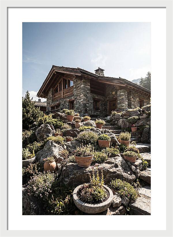 Alpine House With Potted Rock Garden