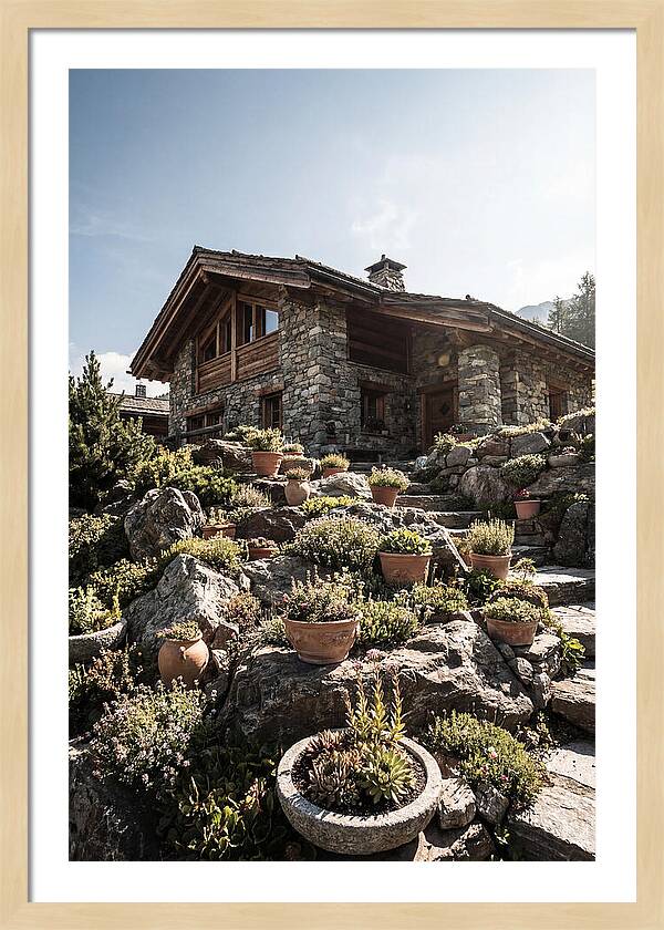 Alpine House With Potted Rock Garden
