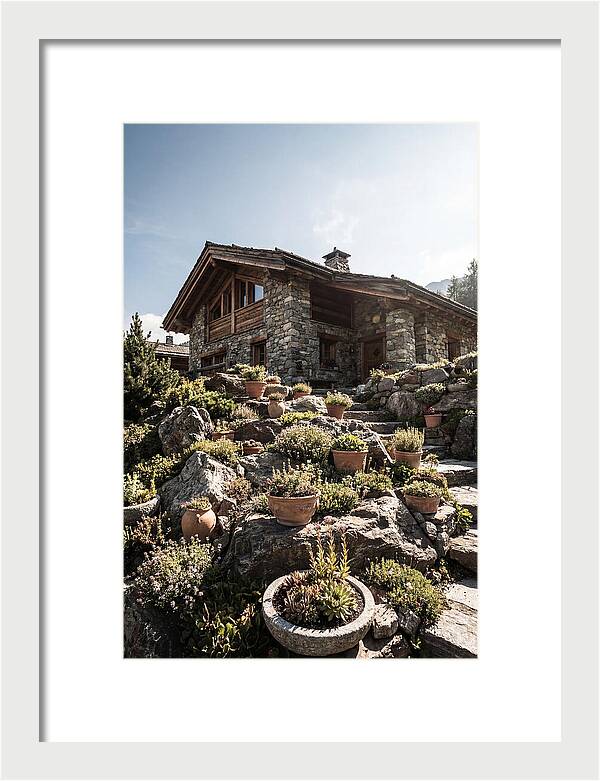 Alpine House With Potted Rock Garden