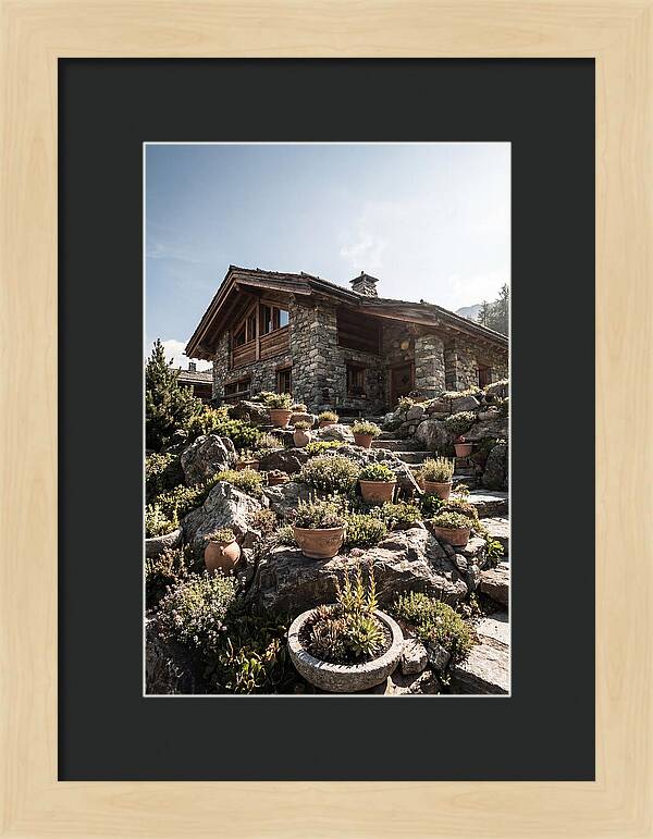 Alpine House With Potted Rock Garden