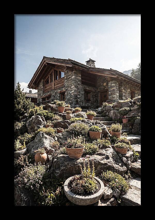 Alpine House With Potted Rock Garden