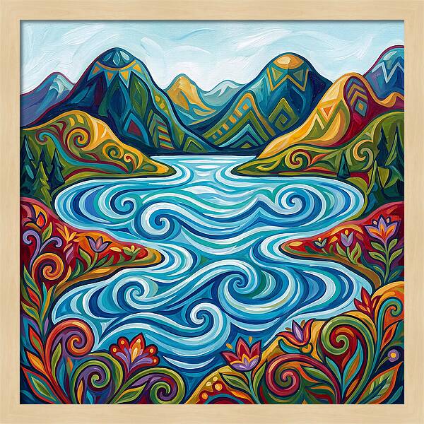Alpine Lake Serenity