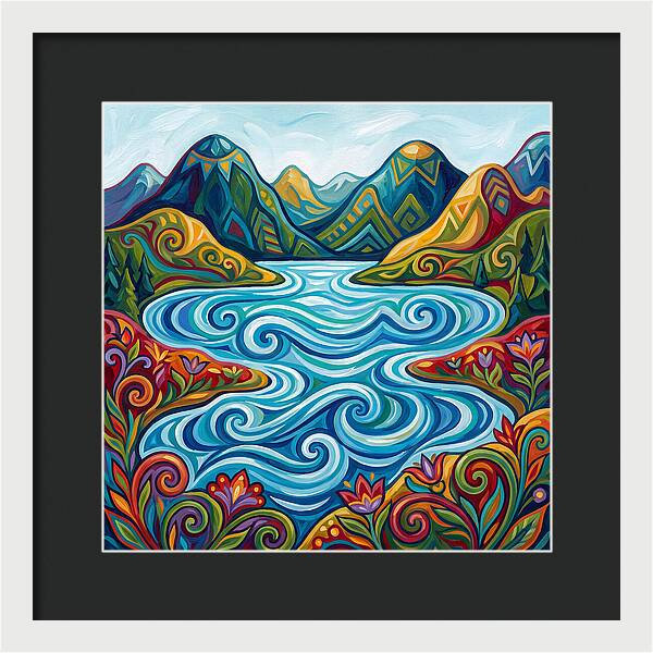 Alpine Lake Serenity